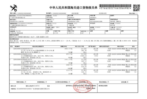 2022進(jìn)口報關(guān)單